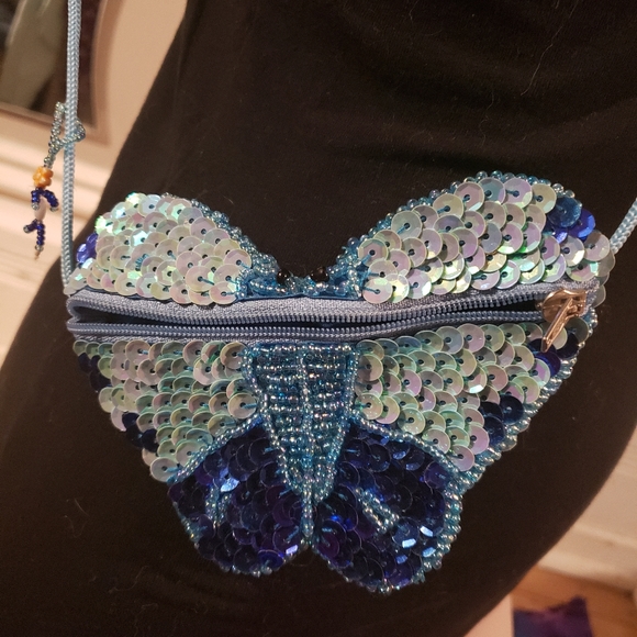 🍄2for45🍄SequenceButterfly handmade purse - Picture 2 of 3